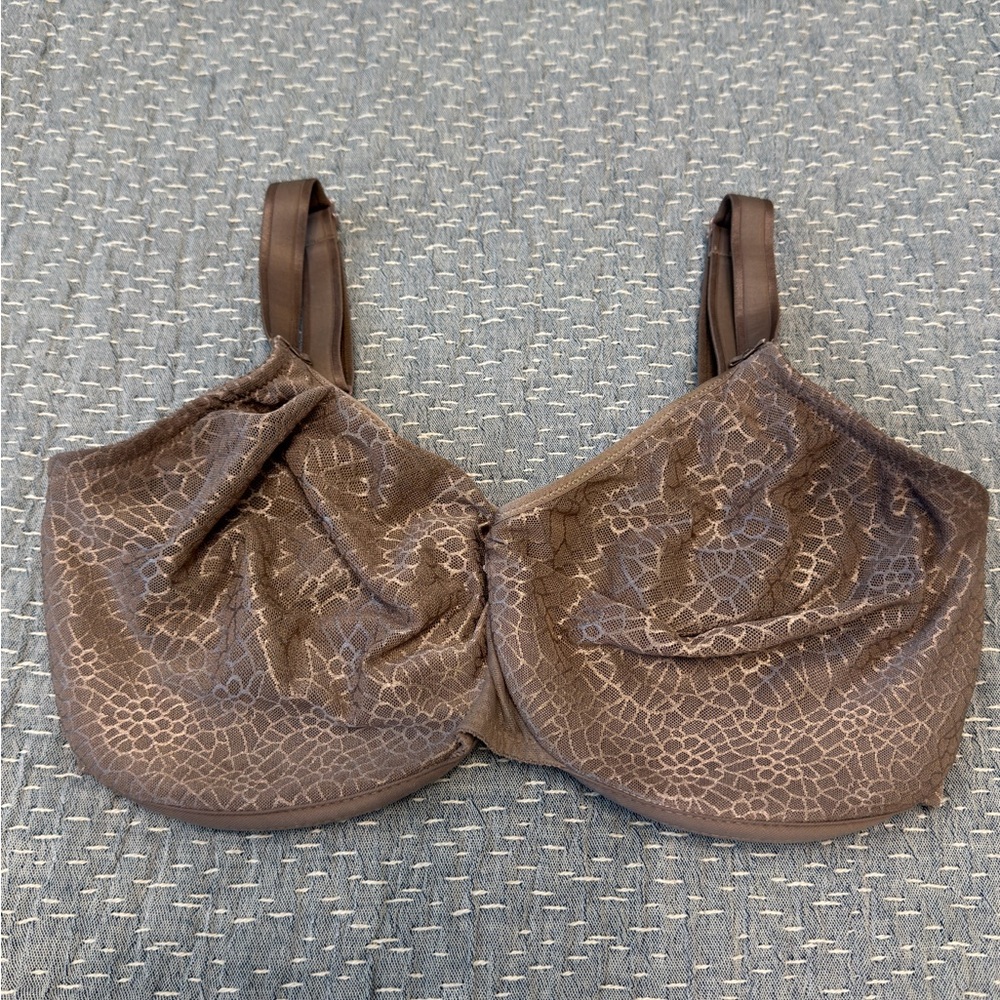 Chantelle Tan/Brown Lace Bra